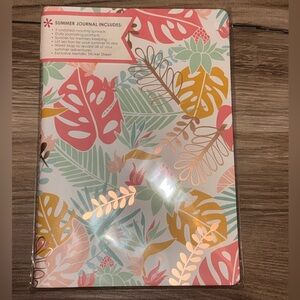 Erin Condren Summer Journal - Pink, Orange, Green, Blue Leaves
